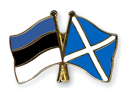 Fahnen Pins Estland Schottland