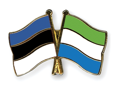 Fahnen Pins Estland Sierra-Leone