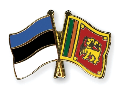 Fahnen Pins Estland Sri-Lanka