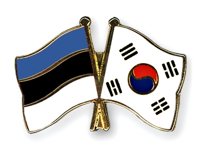 Fahnen Pins Estland Sdkorea