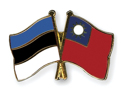 Fahnen Pins Estland Taiwan