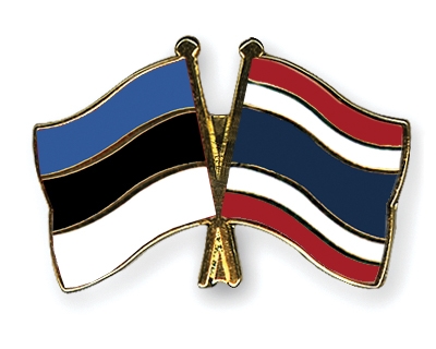 Fahnen Pins Estland Thailand