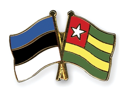 Fahnen Pins Estland Togo