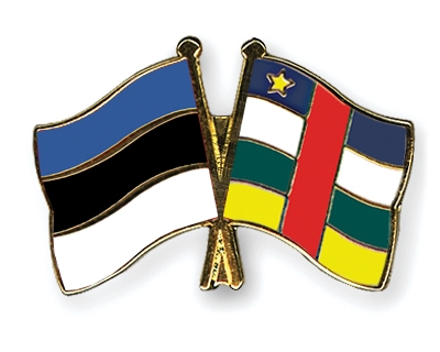 Fahnen Pins Estland Zentralafrikanische-Republik