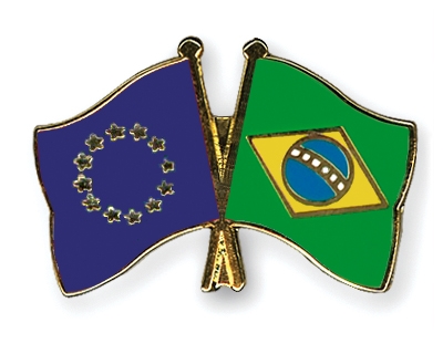 Fahnen Pins Europa Brasilien