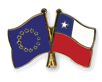 Fahnen Pins Europa Chile