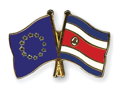 Fahnen Pins Europa Costa-Rica