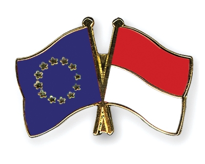 Fahnen Pins Europa Indonesien