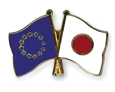 Fahnen Pins Europa Japan