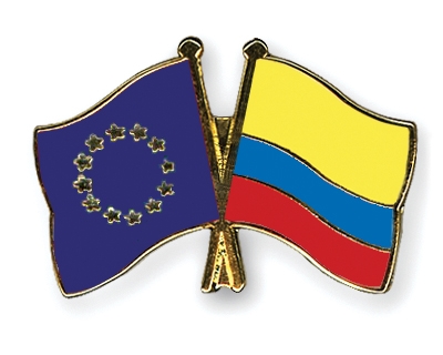Fahnen Pins Europa Kolumbien