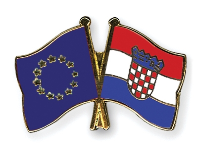Fahnen Pins Europa Kroatien