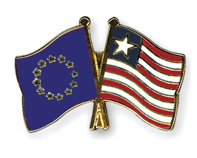 Fahnen Pins Europa Liberia