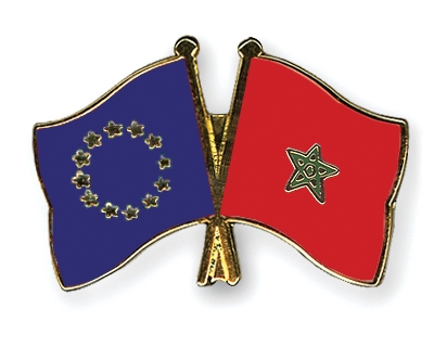 Fahnen Pins Europa Marokko