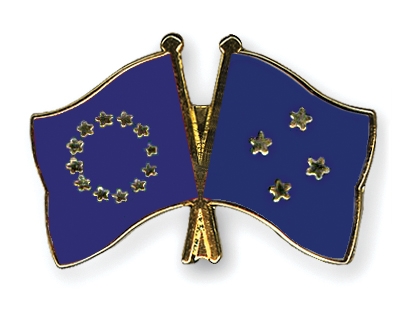 Fahnen Pins Europa Mikronesien