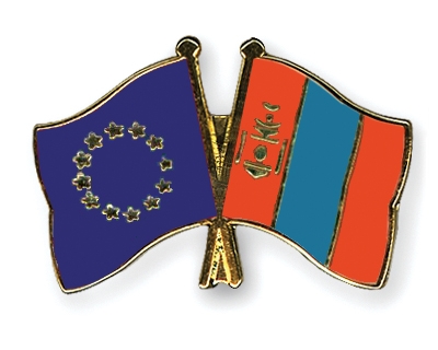 Fahnen Pins Europa Mongolei