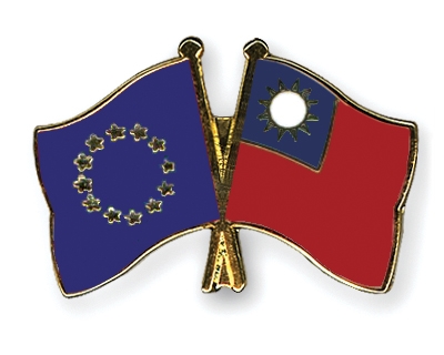Fahnen Pins Europa Taiwan
