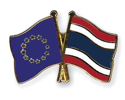 Fahnen Pins Europa Thailand
