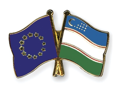 Fahnen Pins Europa Usbekistan