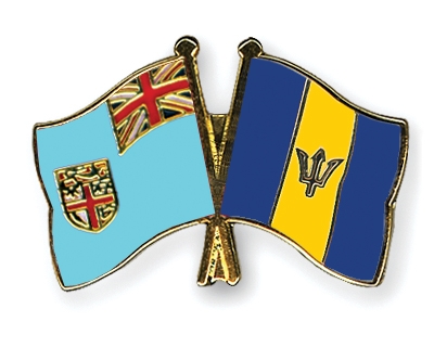 Fahnen Pins Fidschi Barbados