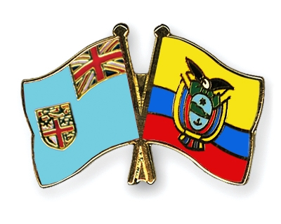 Fahnen Pins Fidschi Ecuador