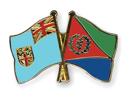 Fahnen Pins Fidschi Eritrea