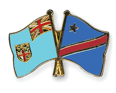 Fahnen Pins Fidschi Kongo-Demokratische-Republik