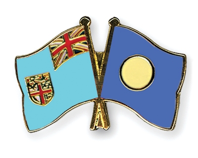 Fahnen Pins Fidschi Palau