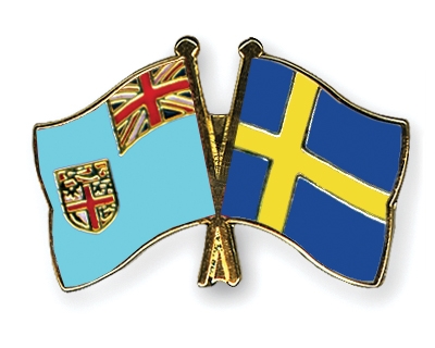 Fahnen Pins Fidschi Schweden