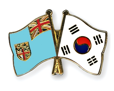 Fahnen Pins Fidschi Sdkorea