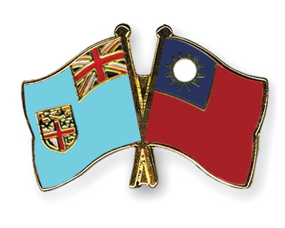 Fahnen Pins Fidschi Taiwan