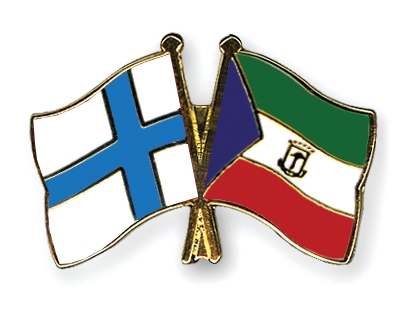 Fahnen Pins Finnland quatorialguinea