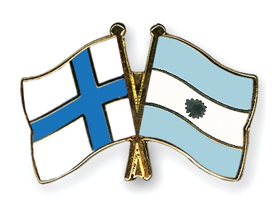Fahnen Pins Finnland Argentinien
