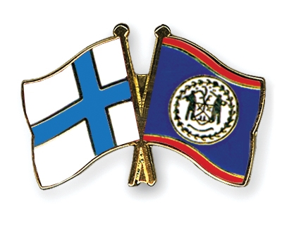 Fahnen Pins Finnland Belize