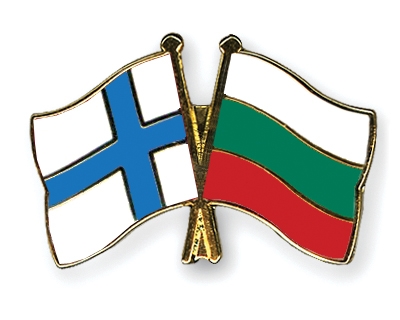 Fahnen Pins Finnland Bulgarien