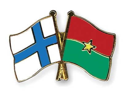 Fahnen Pins Finnland Burkina-Faso