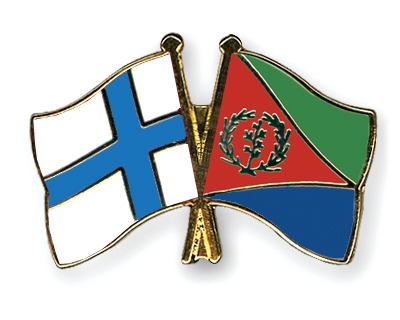Fahnen Pins Finnland Eritrea