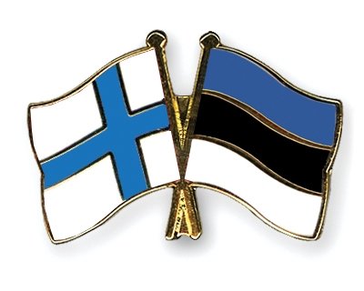 Fahnen Pins Finnland Estland
