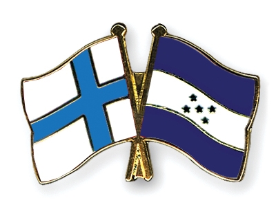Fahnen Pins Finnland Honduras