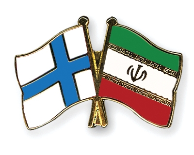 Fahnen Pins Finnland Iran