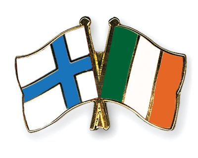 Fahnen Pins Finnland Irland