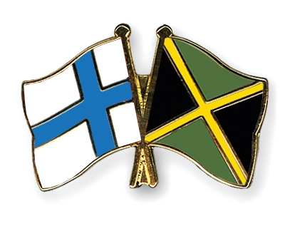 Fahnen Pins Finnland Jamaika
