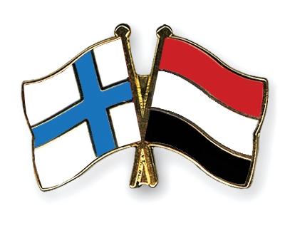 Fahnen Pins Finnland Jemen