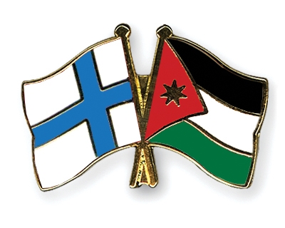 Fahnen Pins Finnland Jordanien