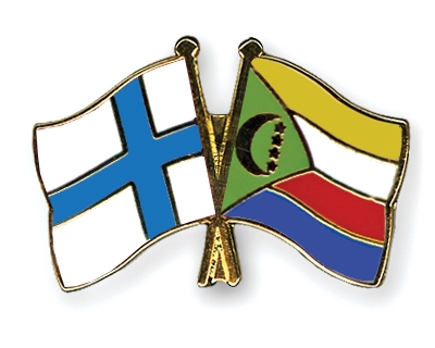 Fahnen Pins Finnland Komoren