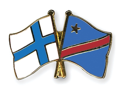 Fahnen Pins Finnland Kongo-Demokratische-Republik