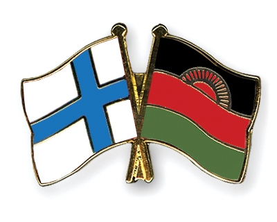 Fahnen Pins Finnland Malawi