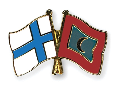 Fahnen Pins Finnland Malediven