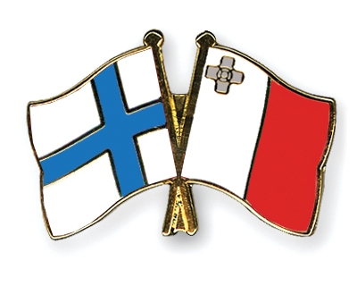 Fahnen Pins Finnland Malta