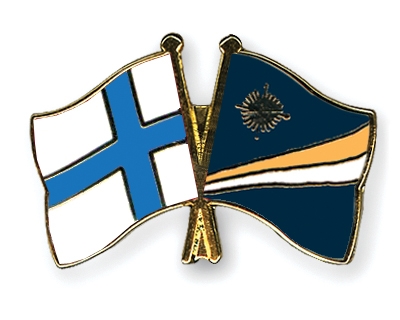 Fahnen Pins Finnland Marshallinseln