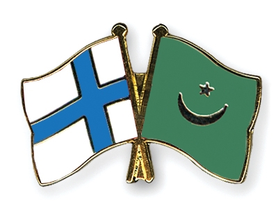 Fahnen Pins Finnland Mauretanien
